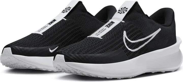 Nike Men's Interact Run EasyOn Road Running Shoes in Black | FV5590-001 - Image 5