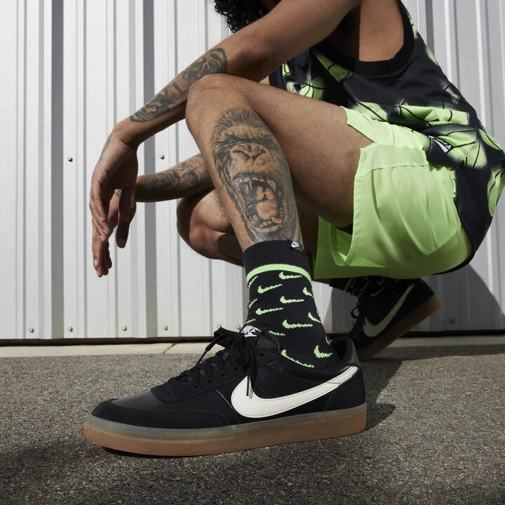 Nike Men's Killshot 2 Leather Shoes in Black | 432997-070 - Image 2