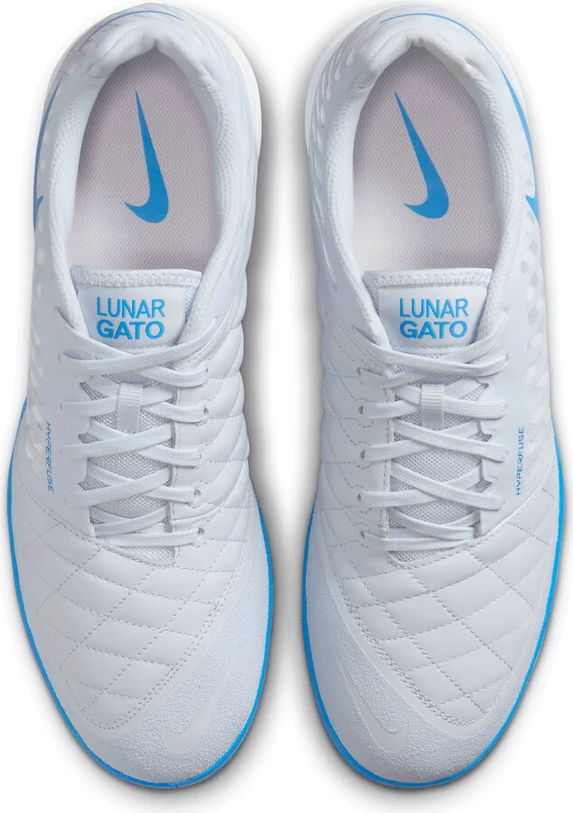 Nike Men's Lunargato II Indoor/Court Low-Top Soccer Shoes in Grey | 580456-013 - Image 4