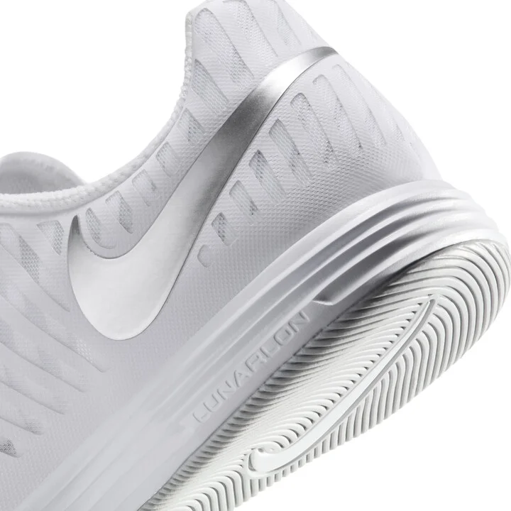 Nike Men's Lunargato II Indoor/Court Low-Top Soccer Shoes in White | 580456-105 - Image 8