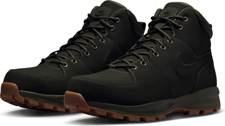 Nike Men's Manoa Leather Boots in Green | 454350-300 - Image 5