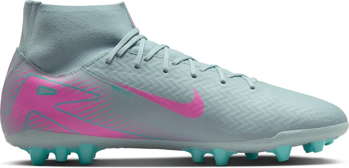 Nike Men's Mercurial Superfly 10 Academy Artificial-Grass High-Top Soccer Cleats in Grey | FQ8329-301 - Image 3
