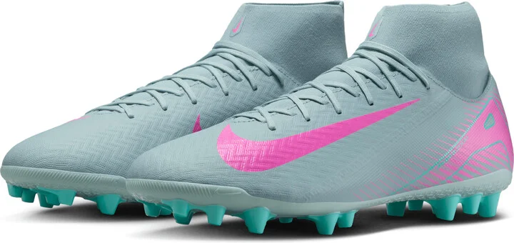 Nike Men's Mercurial Superfly 10 Academy Artificial-Grass High-Top Soccer Cleats in Grey | FQ8329-301 - Image 5