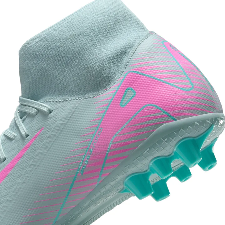 Nike Men's Mercurial Superfly 10 Academy Artificial-Grass High-Top Soccer Cleats in Grey | FQ8329-301 - Image 9
