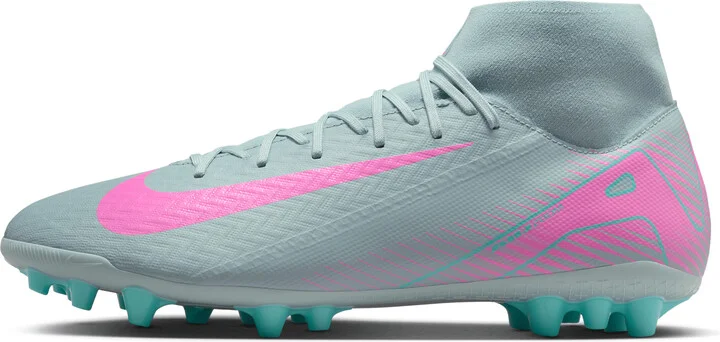 Nike Men's Mercurial Superfly 10 Academy Artificial-Grass High-Top Soccer Cleats in Grey | FQ8329-301
