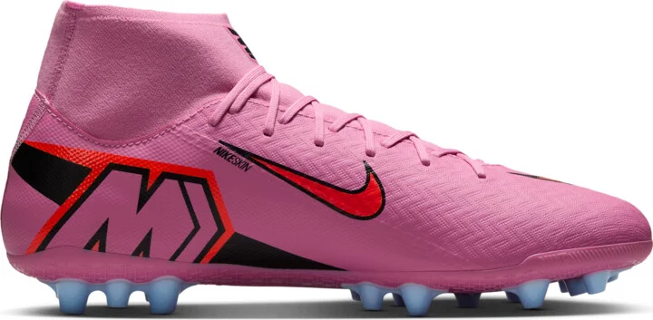 Nike Men's Mercurial Superfly 10 Academy Artificial-Grass High-Top Soccer Cleats in Pink | FQ8329-600 - Image 3