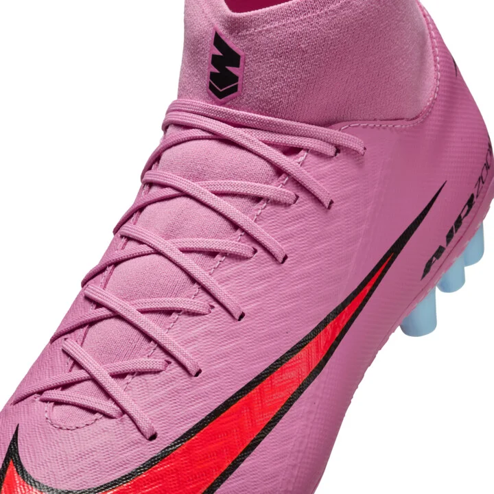 Nike Men's Mercurial Superfly 10 Academy Artificial-Grass High-Top Soccer Cleats in Pink | FQ8329-600 - Image 8