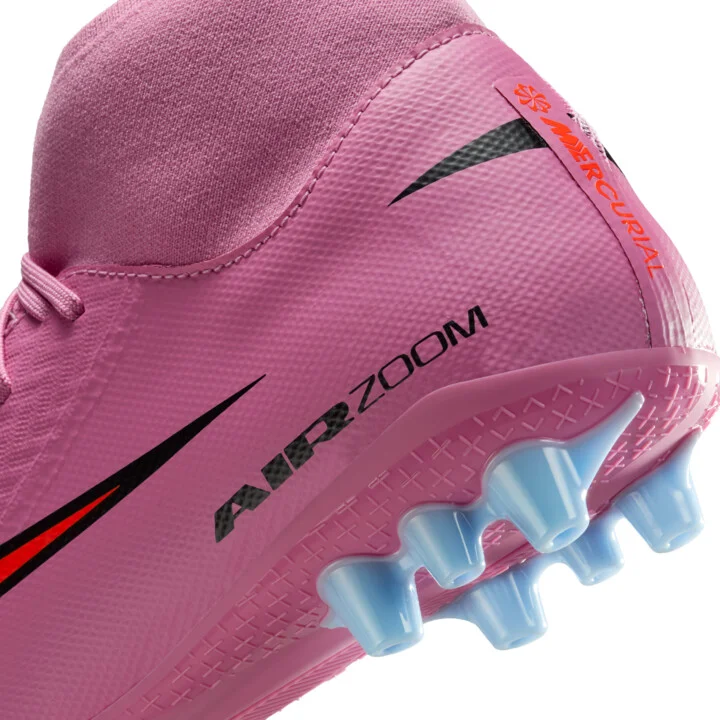 Nike Men's Mercurial Superfly 10 Academy Artificial-Grass High-Top Soccer Cleats in Pink | FQ8329-600 - Image 9