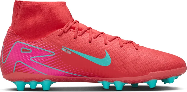 Nike Men's Mercurial Superfly 10 Academy Artificial-Grass High-Top Soccer Cleats in Red | FQ8329-800 - Image 3