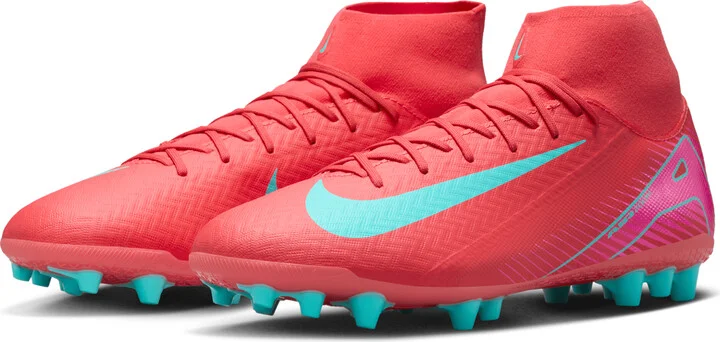 Nike Men's Mercurial Superfly 10 Academy Artificial-Grass High-Top Soccer Cleats in Red | FQ8329-800 - Image 5