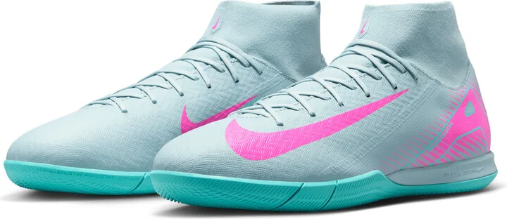Nike Men's Mercurial Superfly 10 Academy IC High-Top Soccer Shoes in Grey | FQ8332-301 - Image 5