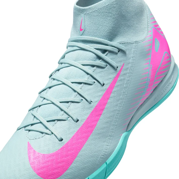 Nike Men's Mercurial Superfly 10 Academy IC High-Top Soccer Shoes in Grey | FQ8332-301 - Image 7