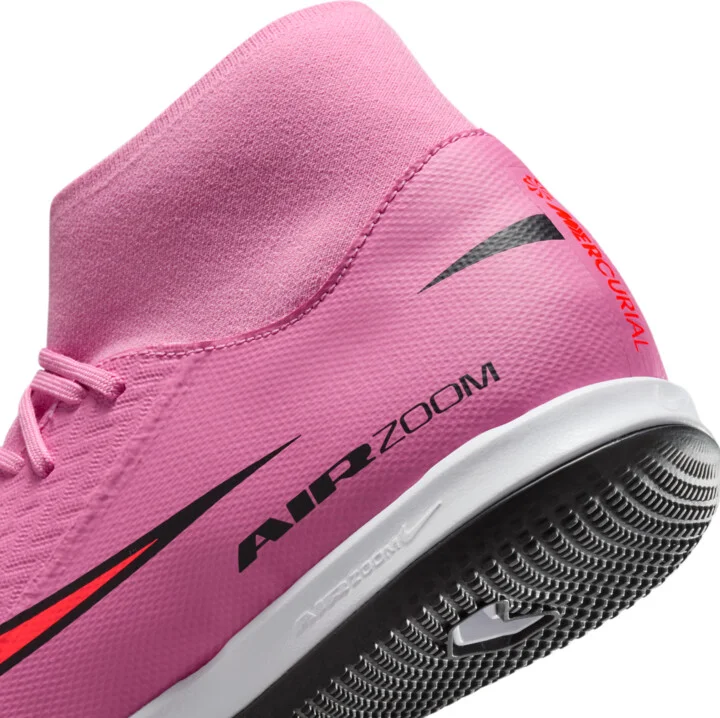 Nike Men's Mercurial Superfly 10 Academy IC High-Top Soccer Shoes in Pink | FQ8332-600 - Image 8