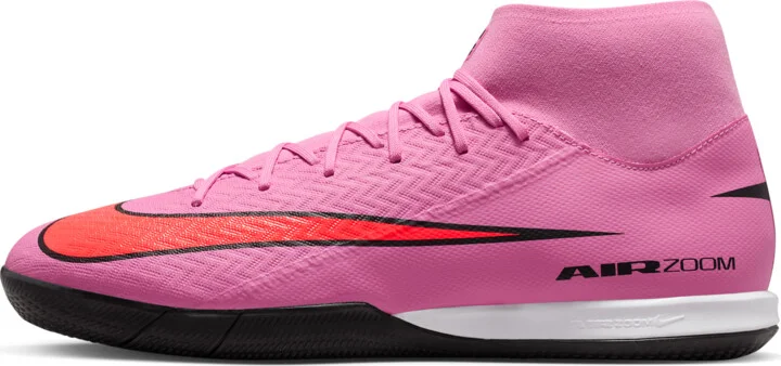 Nike Men's Mercurial Superfly 10 Academy IC High-Top Soccer Shoes in Pink | FQ8332-600