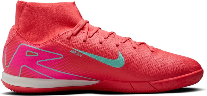 Nike Men's Mercurial Superfly 10 Academy IC High-Top Soccer Shoes in Red | FQ8332-800 - Image 3