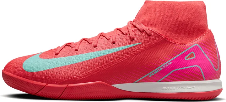Nike Men's Mercurial Superfly 10 Academy IC High-Top Soccer Shoes in Red | FQ8332-800