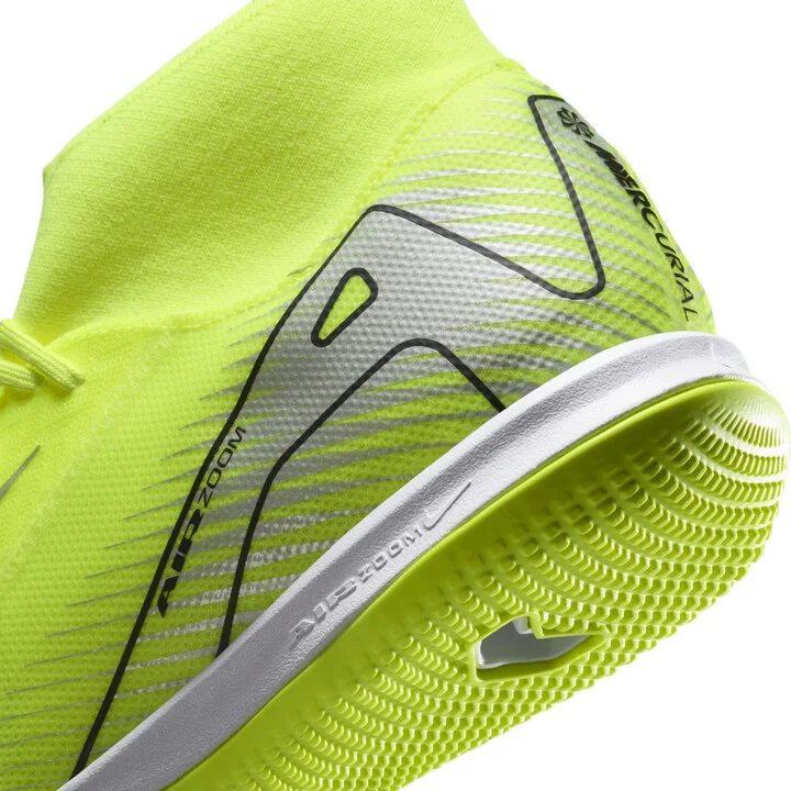 Nike Men's Mercurial Superfly 10 Academy IC High-Top Soccer Shoes in Yellow | FQ8332-700 - Image 8