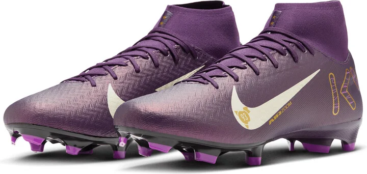 Nike Men's Mercurial Superfly 10 Academy "Kylian Mbappé" Multi-Ground High-Top Soccer Cleats in Purple | HJ7309-500 - Image 5