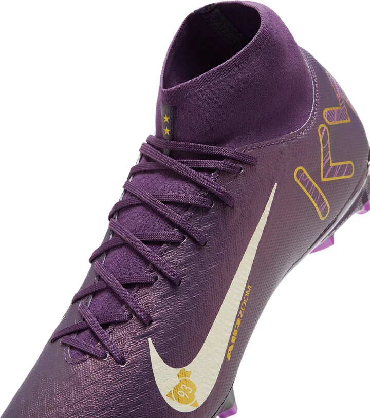 Nike Men's Mercurial Superfly 10 Academy "Kylian Mbappé" Multi-Ground High-Top Soccer Cleats in Purple | HJ7309-500 - Image 8