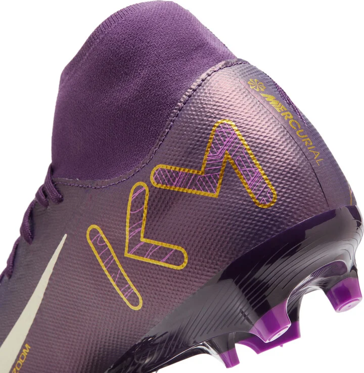 Nike Men's Mercurial Superfly 10 Academy "Kylian Mbappé" Multi-Ground High-Top Soccer Cleats in Purple | HJ7309-500 - Image 9