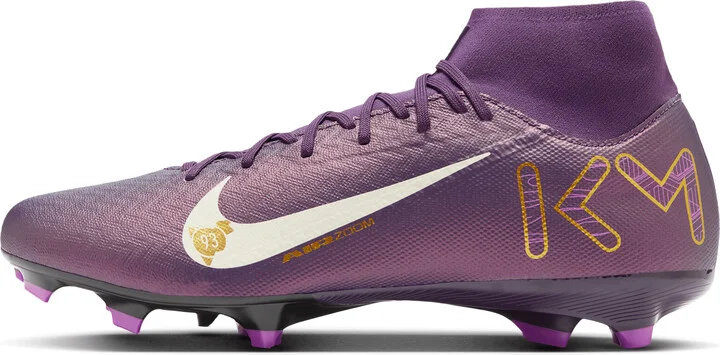 Nike Men's Mercurial Superfly 10 Academy "Kylian Mbappé" Multi-Ground High-Top Soccer Cleats in Purple | HJ7309-500