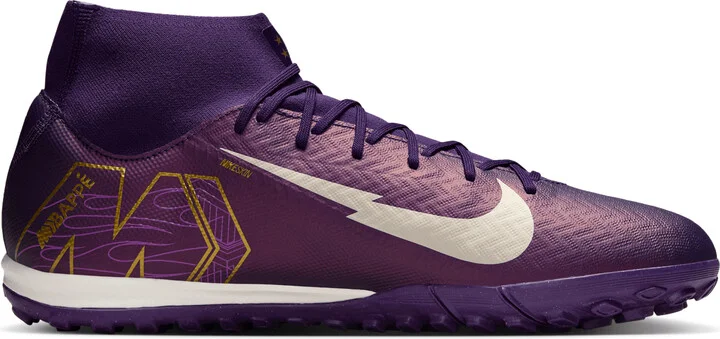 Nike Men's Mercurial Superfly 10 Academy "Kylian Mbappé" Turf High-Top Soccer Shoes in Purple | FQ8333-500 - Image 3
