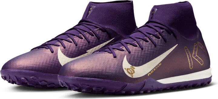 Nike Men's Mercurial Superfly 10 Academy "Kylian Mbappé" Turf High-Top Soccer Shoes in Purple | FQ8333-500 - Image 5