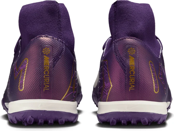 Nike Men's Mercurial Superfly 10 Academy "Kylian Mbappé" Turf High-Top Soccer Shoes in Purple | FQ8333-500 - Image 6