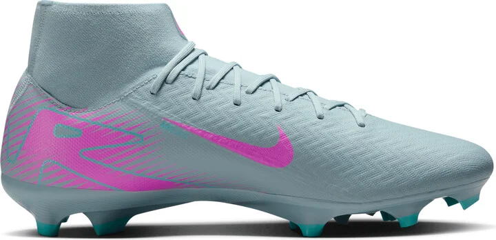 Nike Men's Mercurial Superfly 10 Academy Multi-Ground High-Top Soccer Cleats in Grey | FQ1456-301 - Image 3