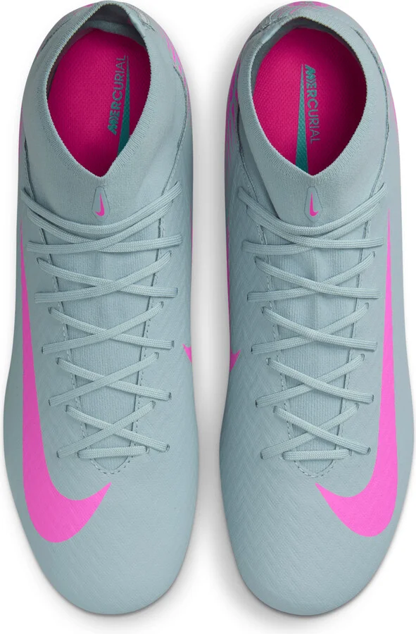 Nike Men's Mercurial Superfly 10 Academy Multi-Ground High-Top Soccer Cleats in Grey | FQ1456-301 - Image 4