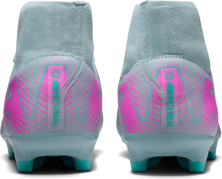 Nike Men's Mercurial Superfly 10 Academy Multi-Ground High-Top Soccer Cleats in Grey | FQ1456-301 - Image 6