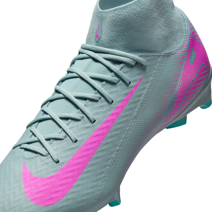 Nike Men's Mercurial Superfly 10 Academy Multi-Ground High-Top Soccer Cleats in Grey | FQ1456-301 - Image 8