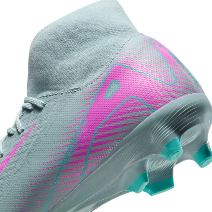 Nike Men's Mercurial Superfly 10 Academy Multi-Ground High-Top Soccer Cleats in Grey | FQ1456-301 - Image 9