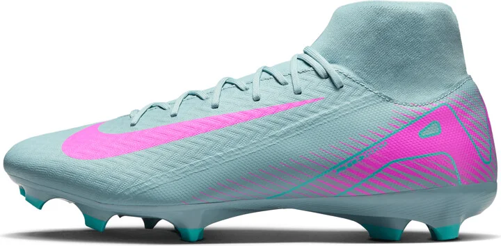 Nike Men's Mercurial Superfly 10 Academy Multi-Ground High-Top Soccer Cleats in Grey | FQ1456-301