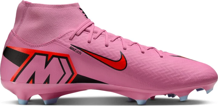 Nike Men's Mercurial Superfly 10 Academy Multi-Ground High-Top Soccer Cleats in Pink | FQ1456-600 - Image 3