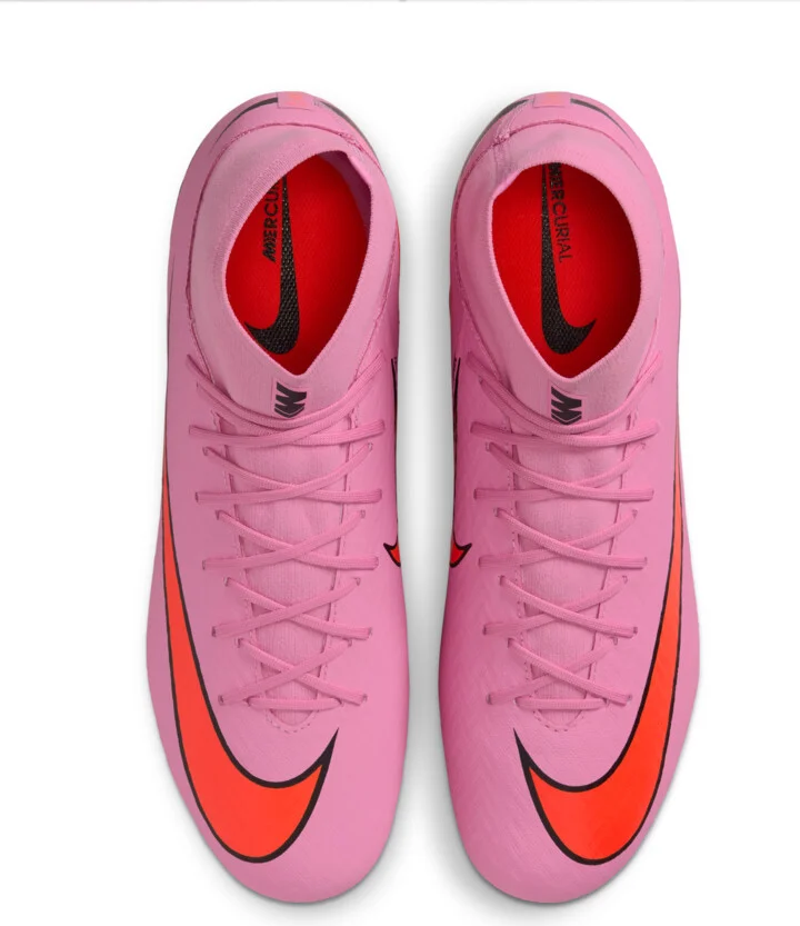 Nike Men's Mercurial Superfly 10 Academy Multi-Ground High-Top Soccer Cleats in Pink | FQ1456-600 - Image 4