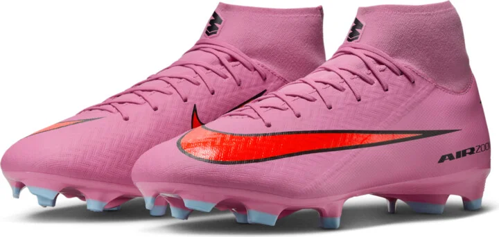 Nike Men's Mercurial Superfly 10 Academy Multi-Ground High-Top Soccer Cleats in Pink | FQ1456-600 - Image 5
