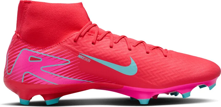 Nike Men's Mercurial Superfly 10 Academy Multi-Ground High-Top Soccer Cleats in Red | FQ1456-800 - Image 3