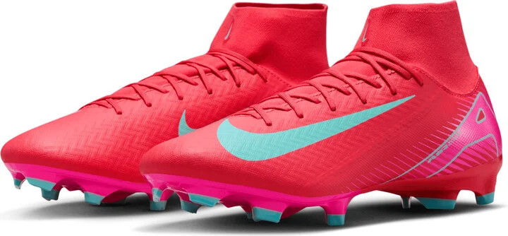 Nike Men's Mercurial Superfly 10 Academy Multi-Ground High-Top Soccer Cleats in Red | FQ1456-800 - Image 5