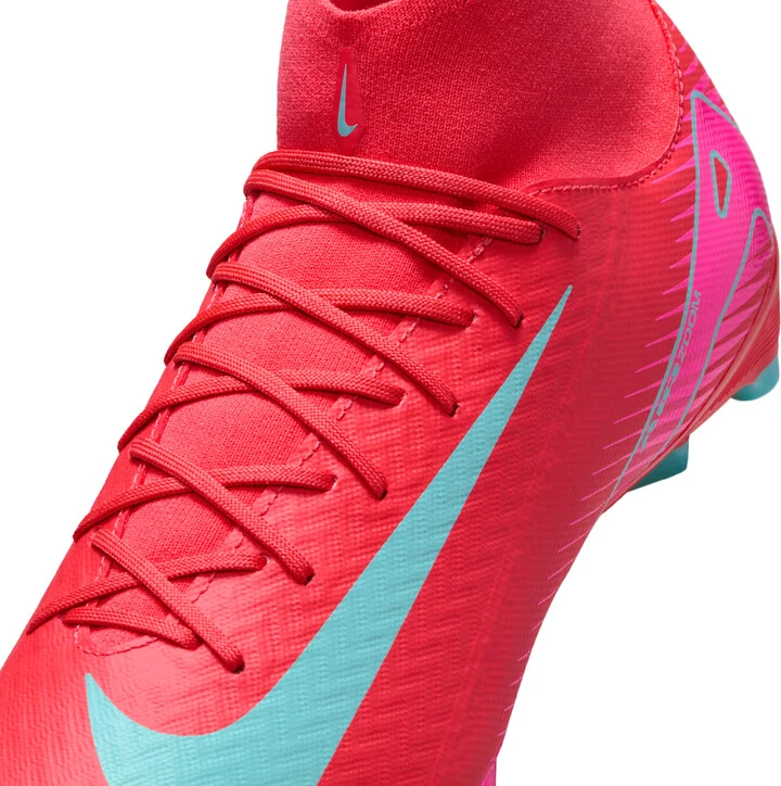 Nike Men's Mercurial Superfly 10 Academy Multi-Ground High-Top Soccer Cleats in Red | FQ1456-800 - Image 8
