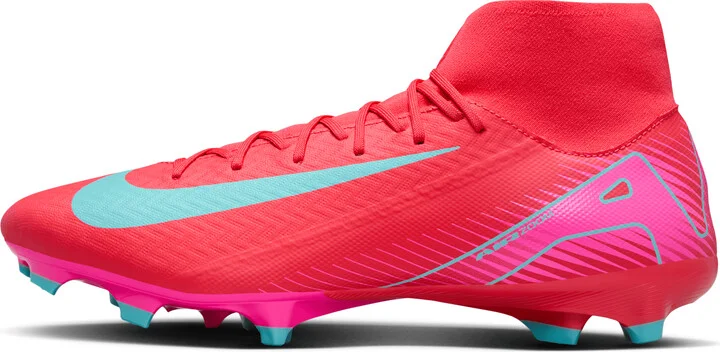 Nike Men's Mercurial Superfly 10 Academy Multi-Ground High-Top Soccer Cleats in Red | FQ1456-800