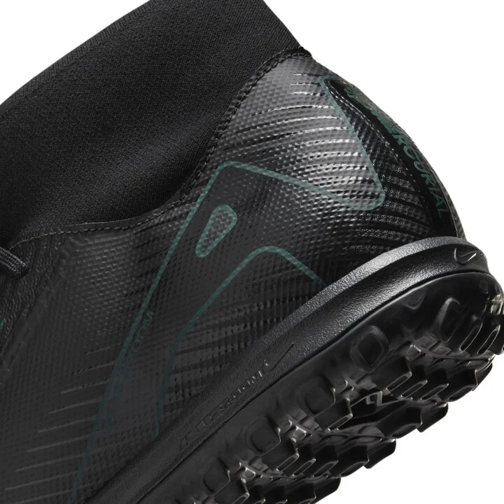 Nike Men's Mercurial Superfly 10 Academy Turf High-Top Soccer Shoes in Black | FQ8331-002 - Image 8