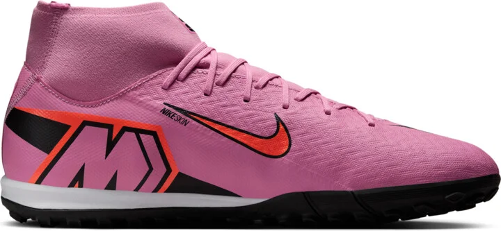 Nike Men's Mercurial Superfly 10 Academy Turf High-Top Soccer Shoes in Pink | FQ8331-600 - Image 3