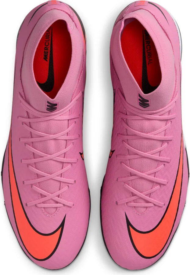 Nike Men's Mercurial Superfly 10 Academy Turf High-Top Soccer Shoes in Pink | FQ8331-600 - Image 4