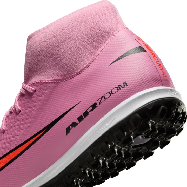 Nike Men's Mercurial Superfly 10 Academy Turf High-Top Soccer Shoes in Pink | FQ8331-600 - Image 8