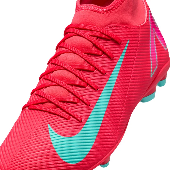 Nike Men's Mercurial Superfly 10 Club Multi-Ground High-Top Soccer Cleats in Red | FQ8314-800 - Image 8