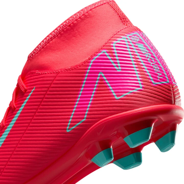 Nike Men's Mercurial Superfly 10 Club Multi-Ground High-Top Soccer Cleats in Red | FQ8314-800 - Image 9
