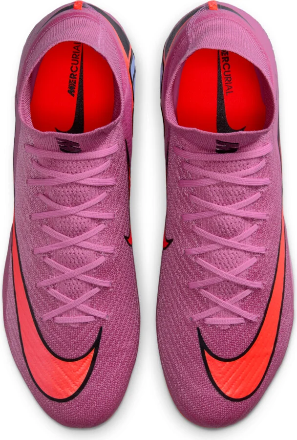 Nike Men's Mercurial Superfly 10 Elite Artificial-Grass High-Top Soccer Cleats in Pink | FQ8339-600 - Image 4
