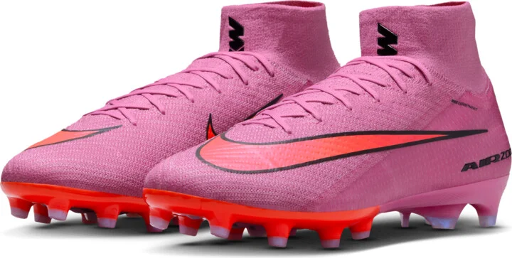 Nike Men's Mercurial Superfly 10 Elite Artificial-Grass High-Top Soccer Cleats in Pink | FQ8339-600 - Image 5