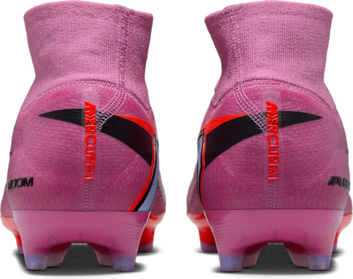 Nike Men's Mercurial Superfly 10 Elite Artificial-Grass High-Top Soccer Cleats in Pink | FQ8339-600 - Image 6